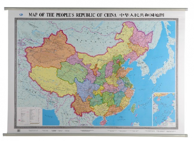 中華人民共和國地圖(中英)