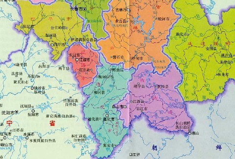 吉林省地圖(1:85