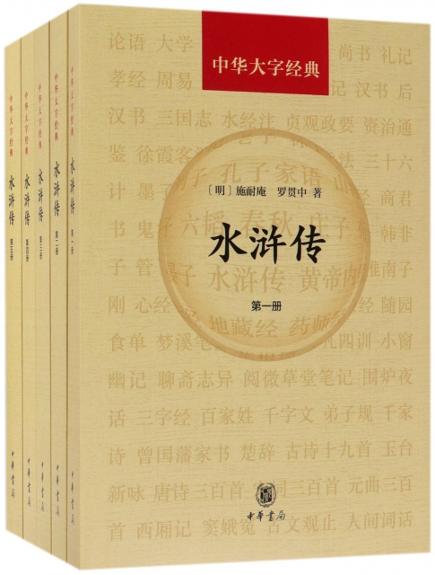 水滸傳(共5冊)/中華大字經典