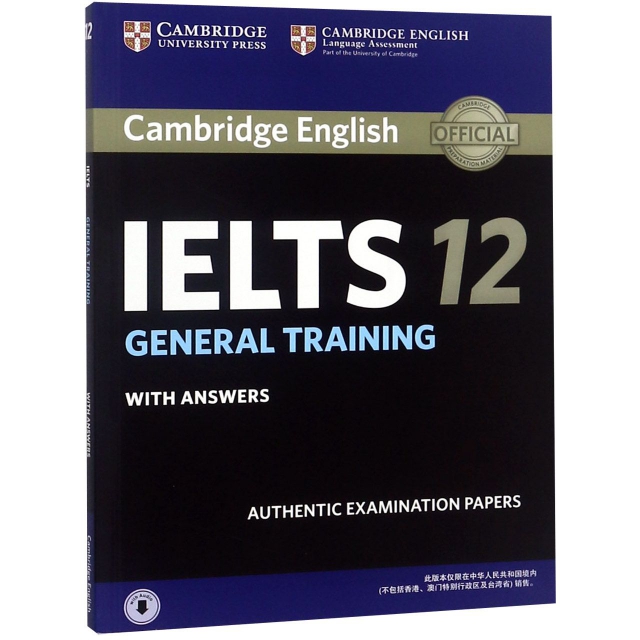 IELTS(12GENERAL TRAINING)/CAMBRIDGE ENGLISH