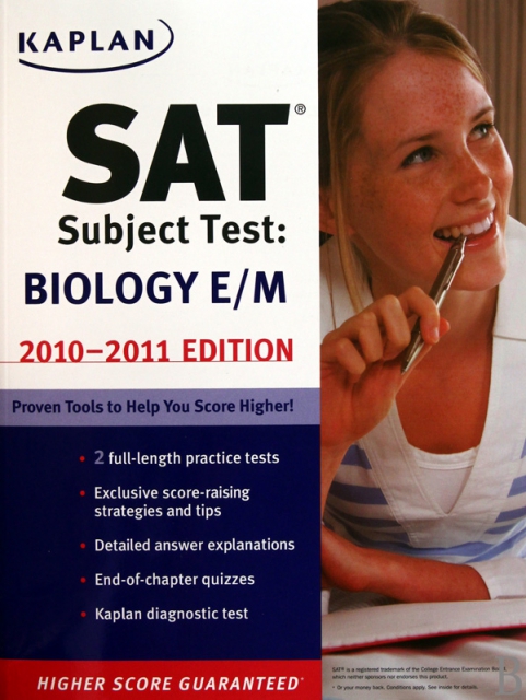 KAPLAN SAT SUBJECT TEST BIOLOGY E/M 2010-2011 EDITION