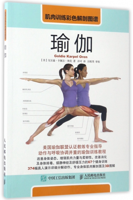 瑜伽(肌肉訓練彩色解剖圖譜)