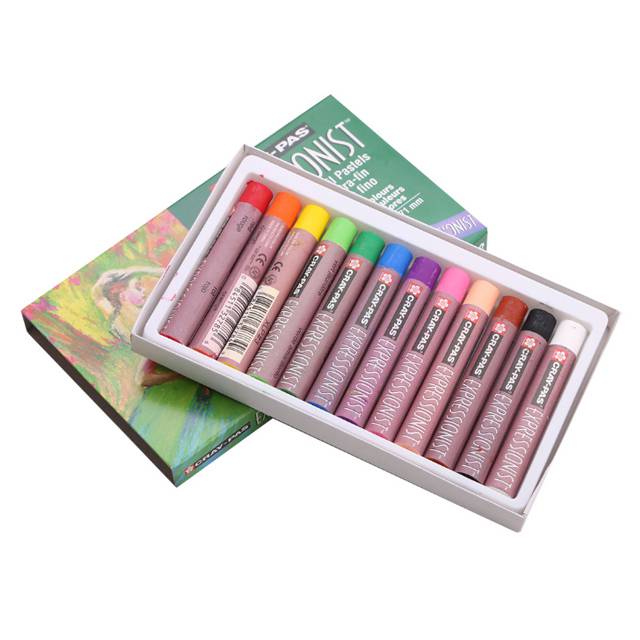 樱花12色/16色/25色/50色 中粗型精制油画棒 单盒装 50色 ￥119.