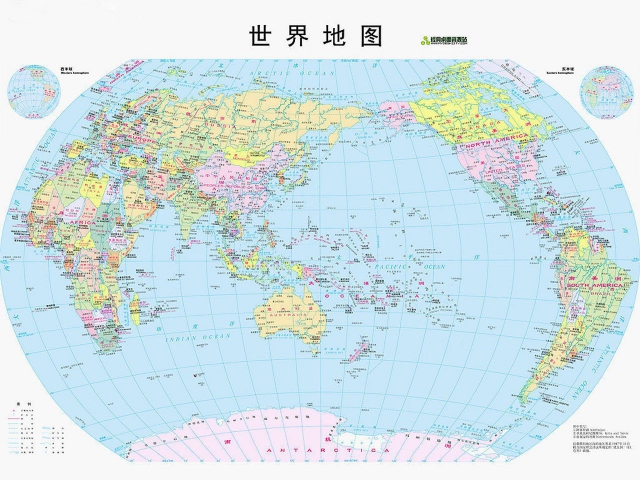 世界地圖(1:238