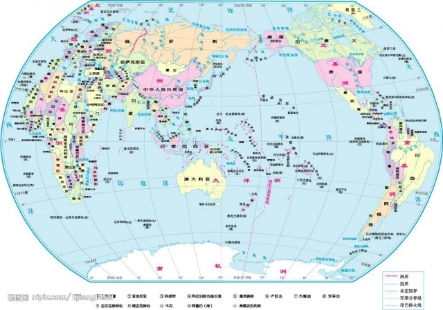 世界地圖填充圖拼圖套