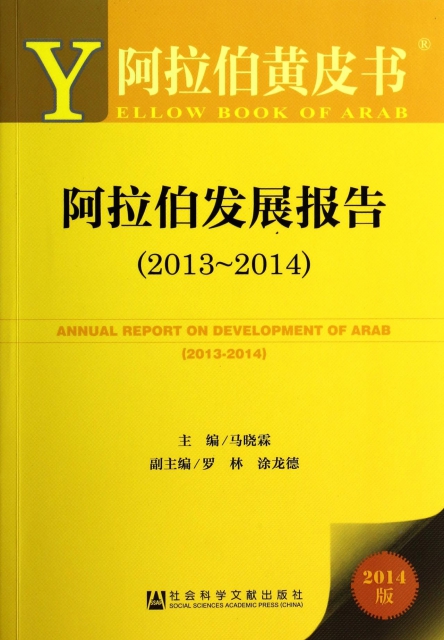 阿拉伯發展報告(2014版2013-2014)/阿拉伯黃皮書