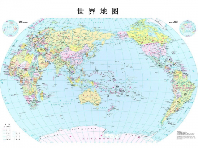 世界地圖(1:16000000)