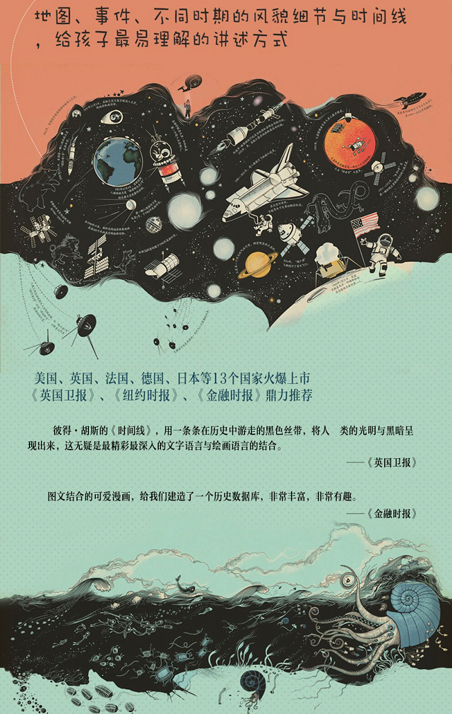《时间线(*精美的手绘世界史)(精)》是专门写给人类的孩子的绘本,让