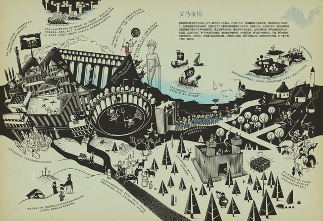 时间线(最精美的手绘世界史)(精) 精美通史绘本,给孩子描述世界从这本